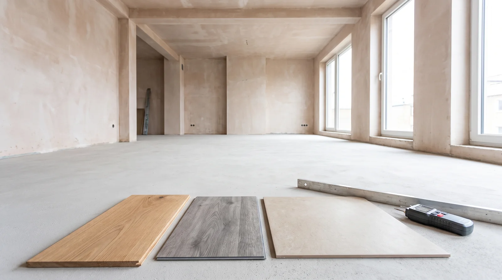 Illustrative floor repairs & replacement service scene