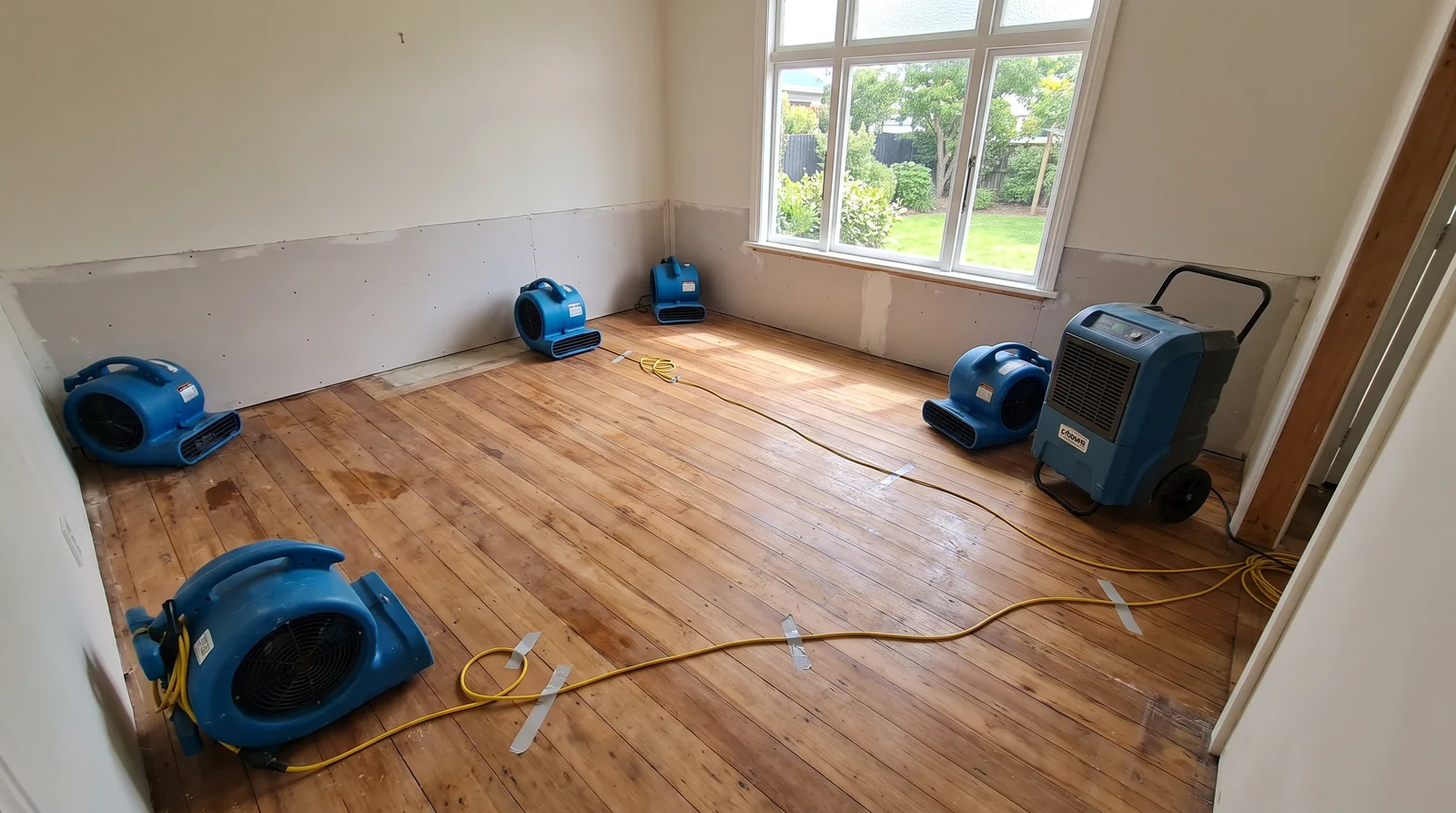 Illustrative structural drying service scene